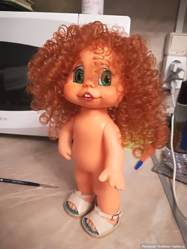 Чудик. Или Манюня?) — Реставрация и преображение кукол: ремонт (фото 3)