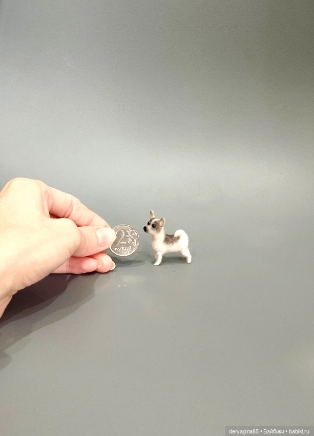 Мини пёсель — Валяные игрушки из шерсти: сухое валяние (фото 5)