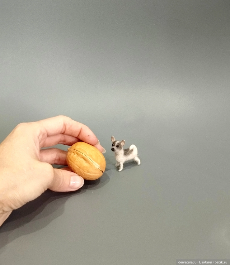 Мини пёсель — Валяные игрушки из шерсти: сухое валяние (фото 2)