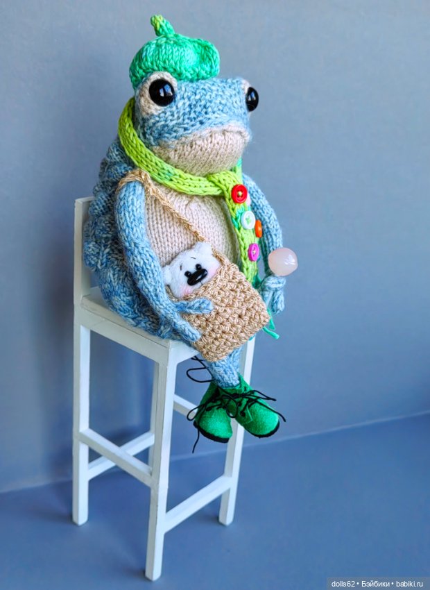 Жабка Клёпа — Вязаные игрушки и амигуруми: крючком (фото 3)