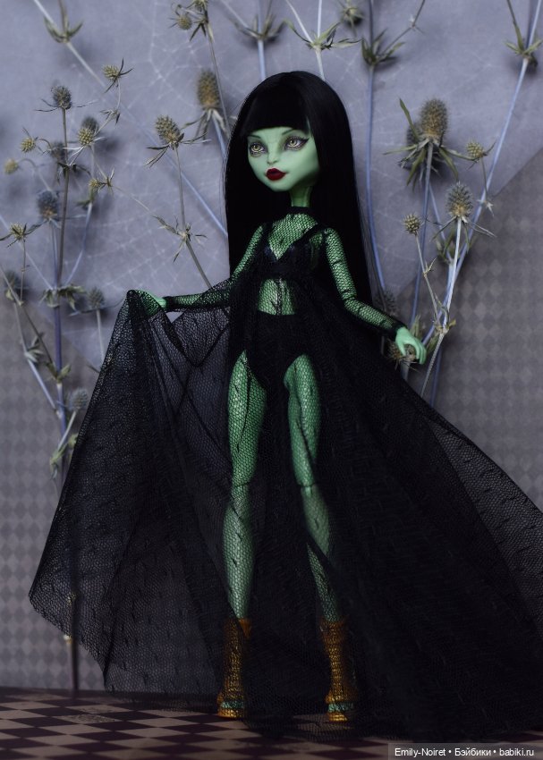 Платье для Гадюки — ООАК Monster High и Ever After High: репейнт (фото 6)