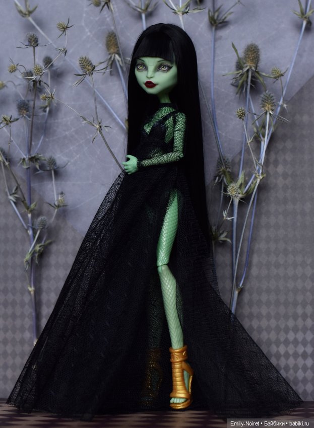 Платье для Гадюки — ООАК Monster High и Ever After High: репейнт (фото 5)