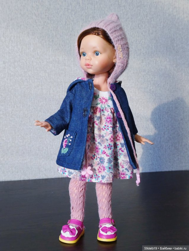 Плащ с капюшоном, платье с вышивкой, шапочка "Эльфик" для паолочки (фото 9)