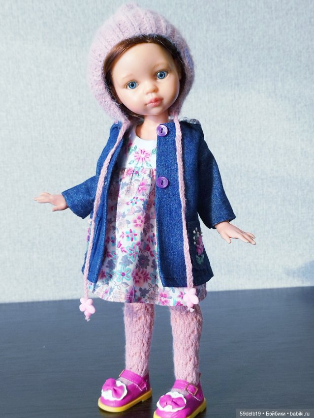 Плащ с капюшоном, платье с вышивкой, шапочка "Эльфик" для паолочки (фото 8)