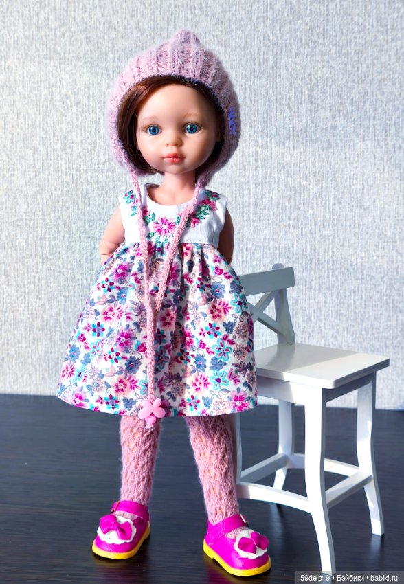 Плащ с капюшоном, платье с вышивкой, шапочка "Эльфик" для паолочки (фото 4)