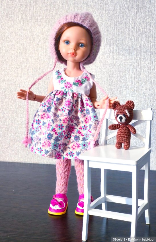 Плащ с капюшоном, платье с вышивкой, шапочка "Эльфик" для паолочки (фото 7)