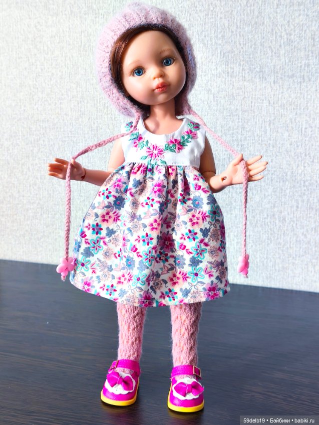 Плащ с капюшоном, платье с вышивкой, шапочка "Эльфик" для паолочки (фото 5)