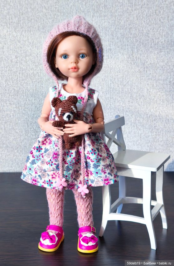 Плащ с капюшоном, платье с вышивкой, шапочка "Эльфик" для паолочки (фото 6)