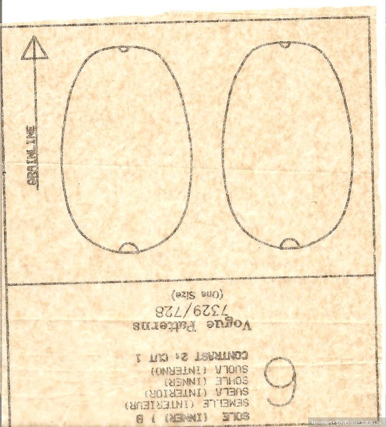 Выкройки кукольной обуви, старый журнал Vogue craft