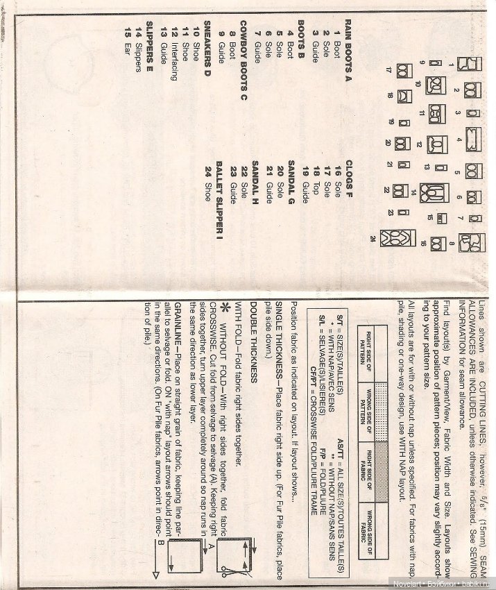 Выкройки кукольной обуви, старый журнал Vogue craft (фото 8)