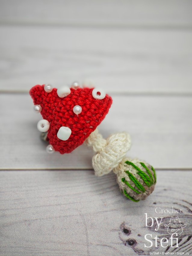 Мухоморчик — Вязаные игрушки и амигуруми: крючком