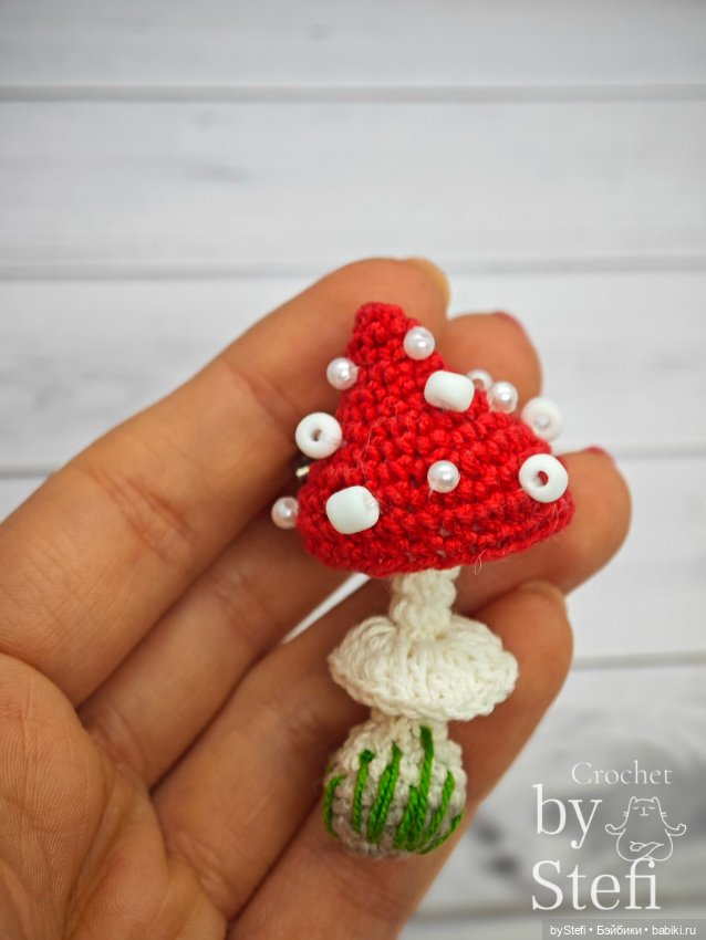 Мухоморчик — Вязаные игрушки и амигуруми: крючком (фото 7)