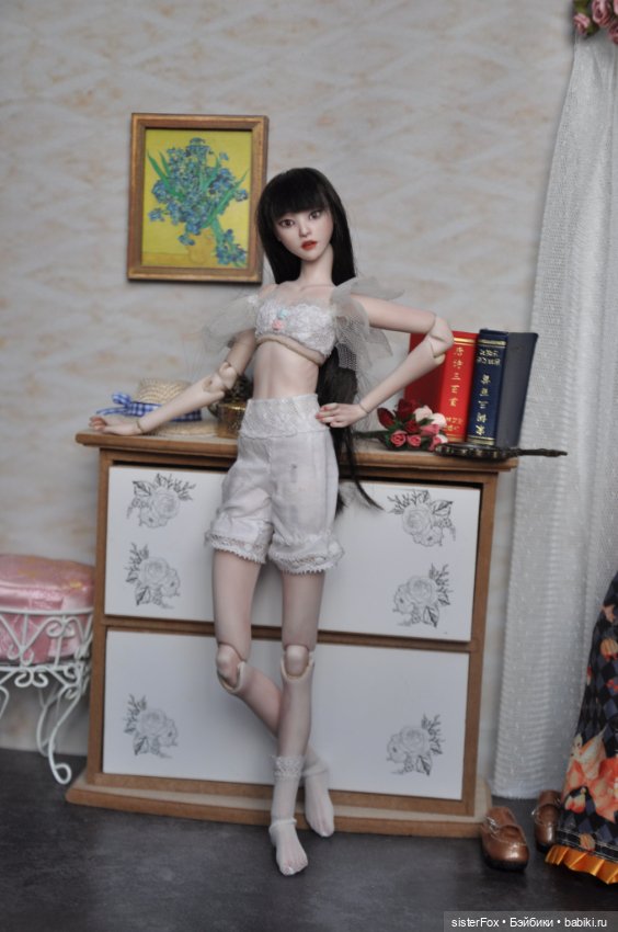 Одевание наряда — Авторские шарнирные куклы своими руками: лепка