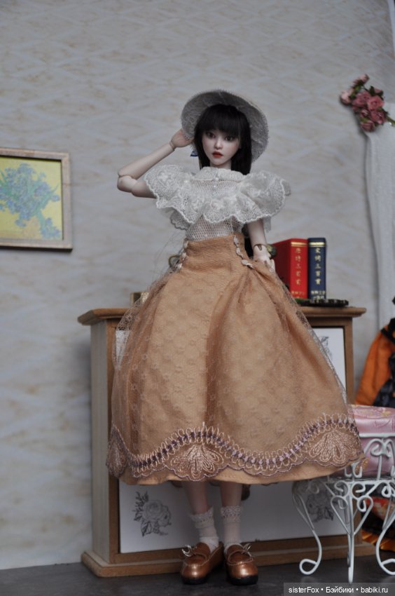 Одевание наряда — Авторские шарнирные куклы своими руками: лепка