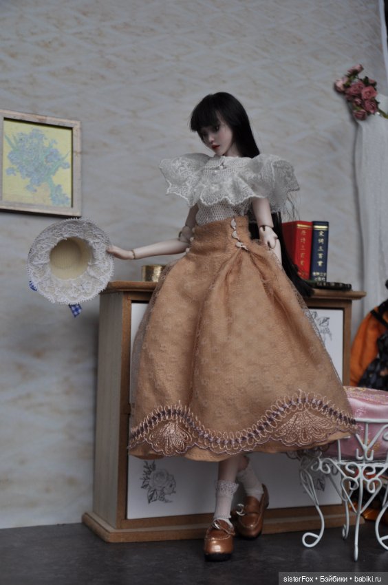 Одевание наряда — Авторские шарнирные куклы своими руками: лепка