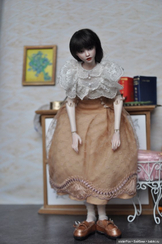 Одевание наряда — Авторские шарнирные куклы своими руками: лепка