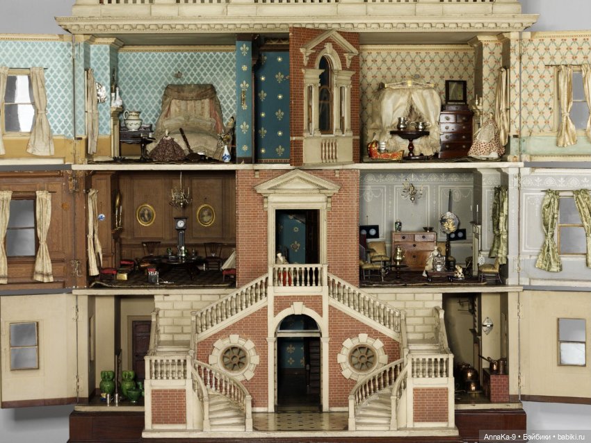 Антикварные домики — Антикварные куклы Mignonette (Миньонетта): карманные