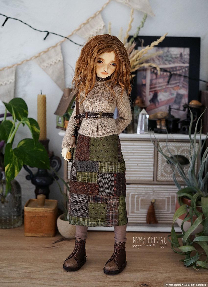 Наряд с зеленой лоскутной юбкой (фото 3)