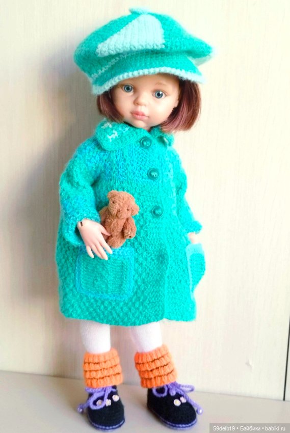 Пальто с кармашками и кепочка для Пеппиты (фото 2)