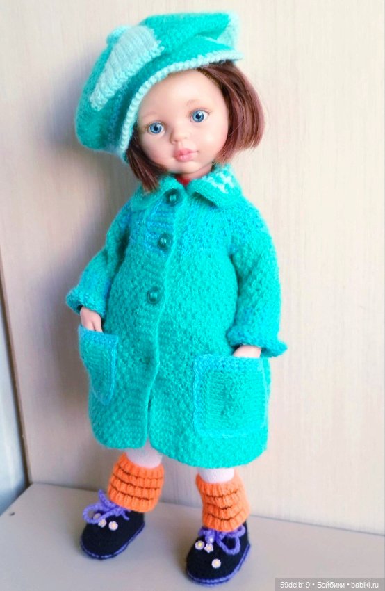 Пальто с кармашками и кепочка для Пеппиты (фото 4)