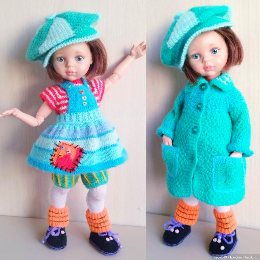 Пальто с кармашками и кепочка для Пеппиты (фото 5)