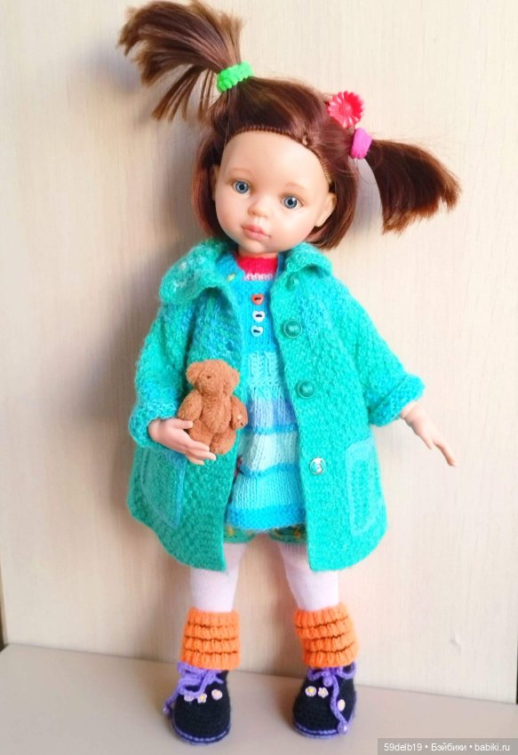 Пальто с кармашками и кепочка для Пеппиты