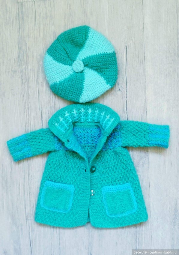 Пальто с кармашками и кепочка для Пеппиты (фото 6)