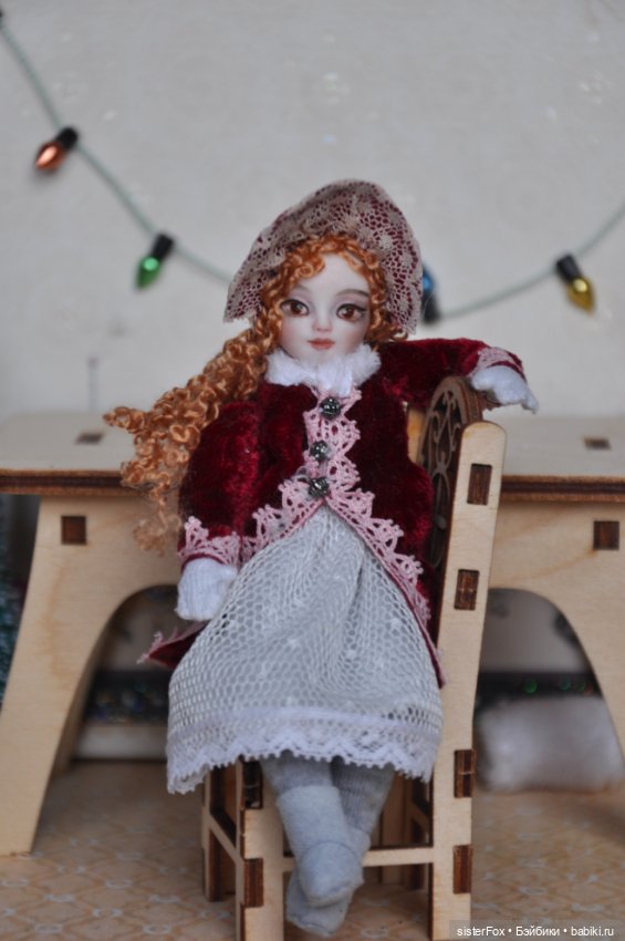 Зимние барышни — Авторские миниатюрные куклы: лепка (фото 10)
