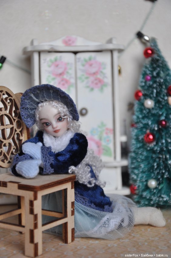 Зимние барышни — Авторские миниатюрные куклы: лепка