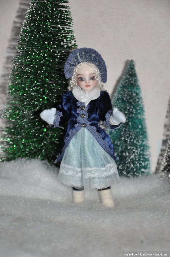 Зимние барышни — Авторские миниатюрные куклы: лепка (фото 5)