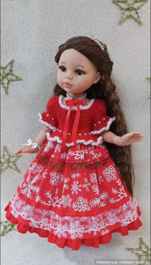 Комбинированное платье — Одежда и обувь для кукол своими руками: фото (фото 3)