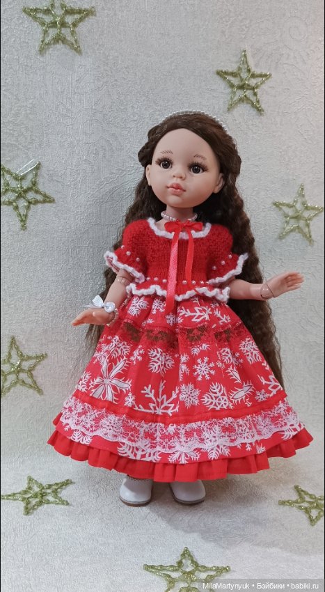 Комбинированное платье — Одежда и обувь для кукол своими руками: фото (фото 2)