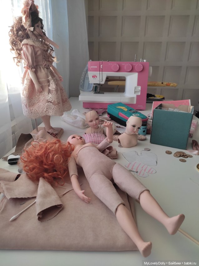 Первая сборка тела — Авторские фарфоровые куклы (OOAK): ручная работа (фото 2)