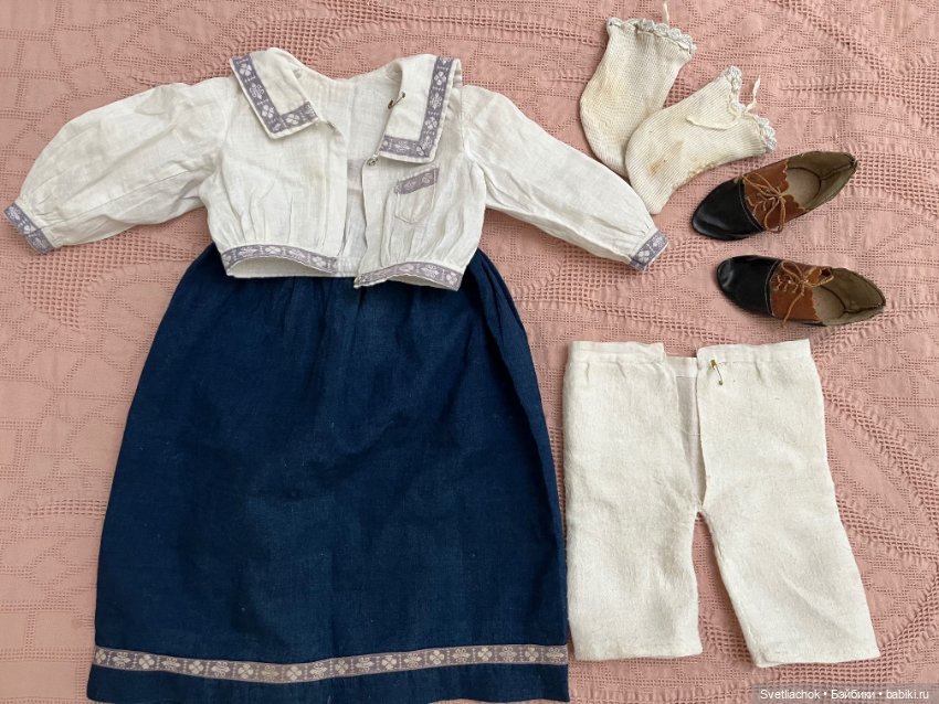 Антикварная одежда куклы Armand Marseille (фото 4)