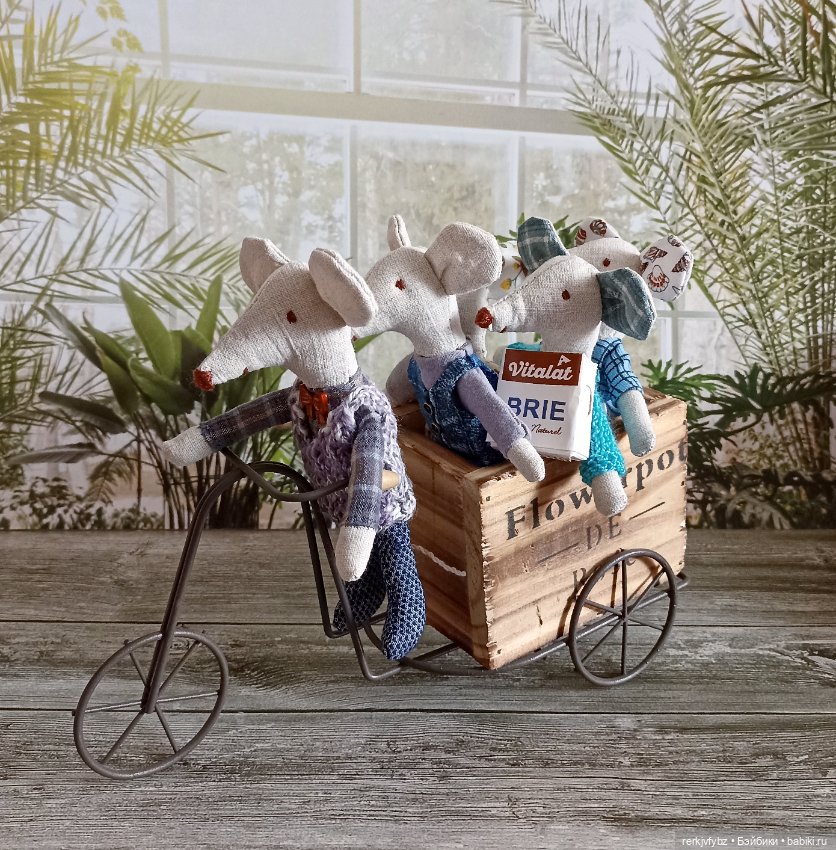 И снова мышки) — Текстильные игрушки и примитивы: кофейные