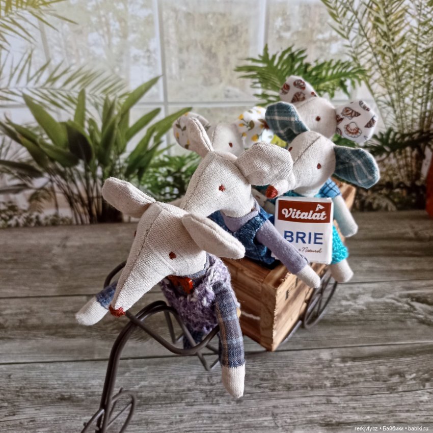 И снова мышки) — Текстильные игрушки и примитивы: кофейные