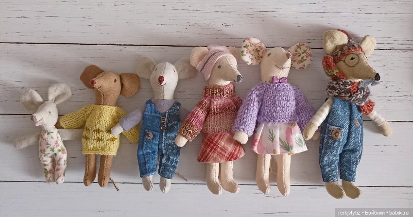 И снова мышки) — Текстильные игрушки и примитивы: кофейные