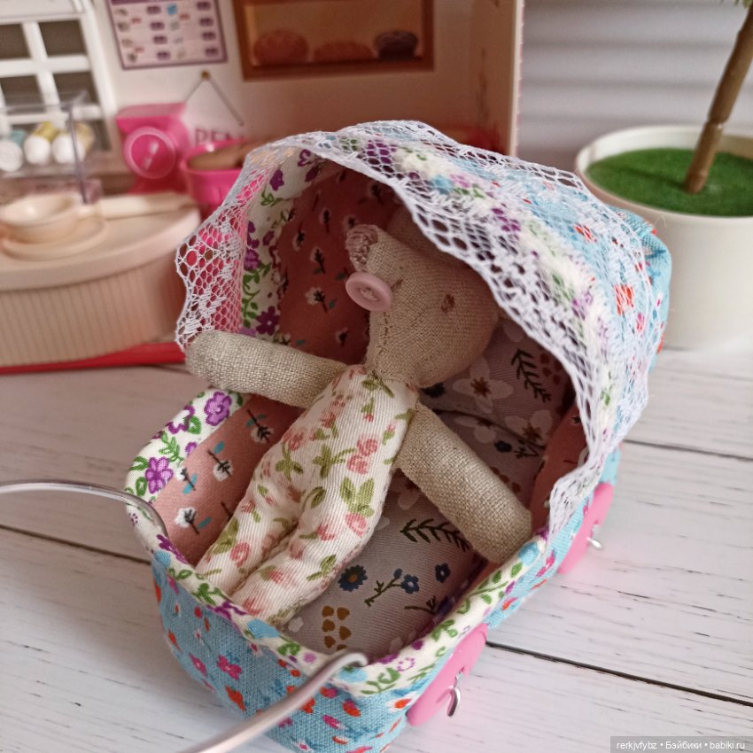 И снова мышки) — Текстильные игрушки и примитивы: кофейные (фото 3)