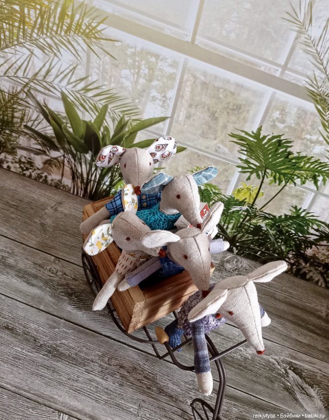 И снова мышки) — Текстильные игрушки и примитивы: кофейные