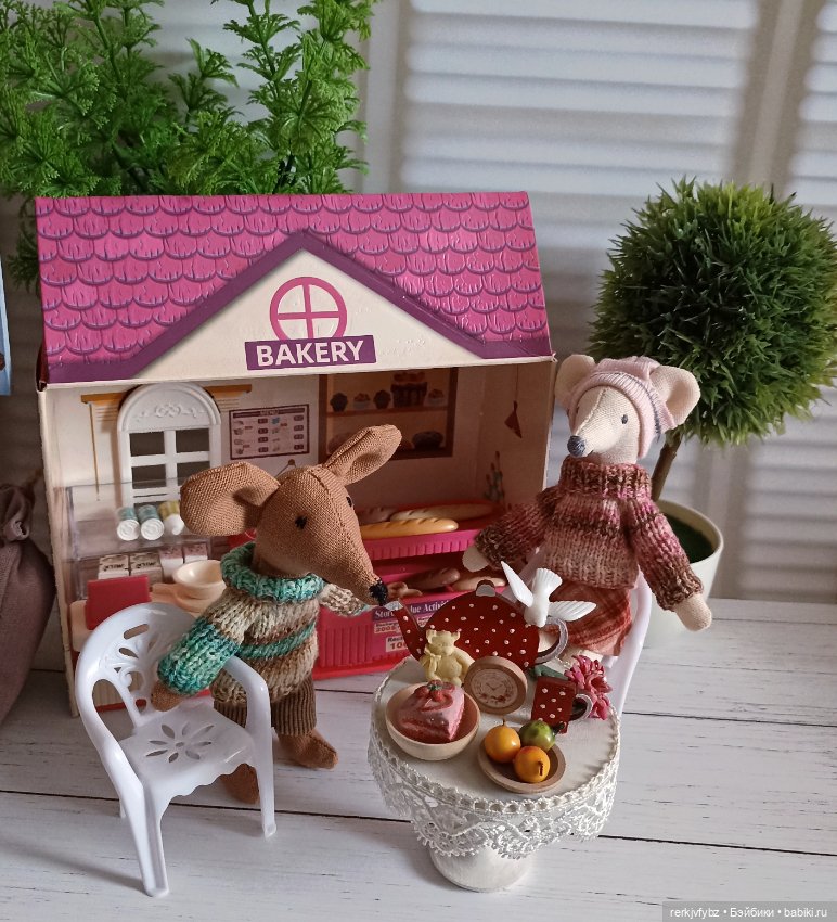 И снова мышки) — Текстильные игрушки и примитивы: кофейные (фото 4)