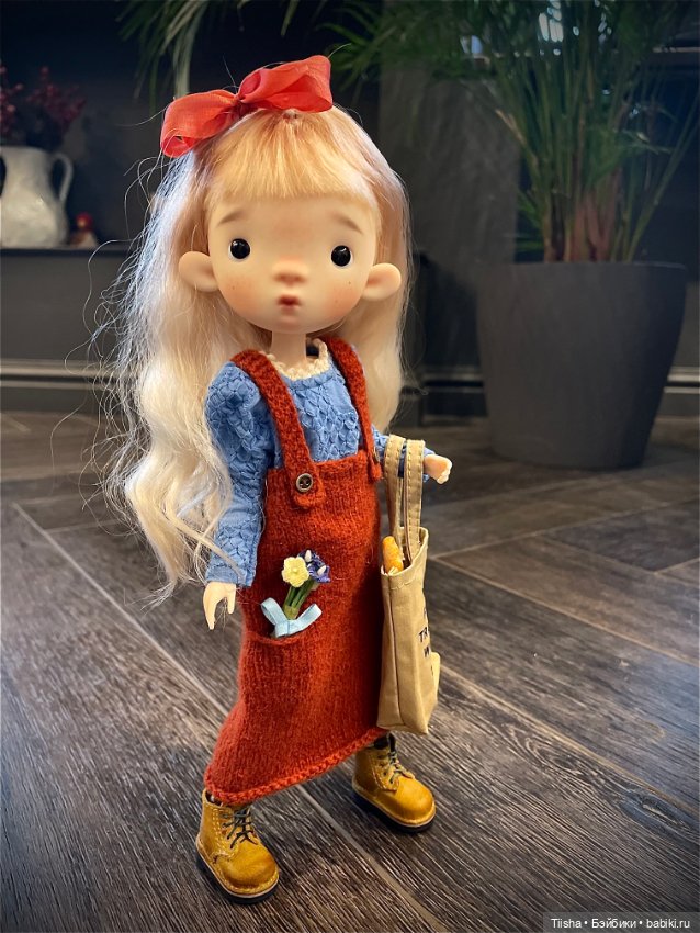 Новый сарафан ( Eggy doll Fanfan и Птичка от itswafflecon) (фото 2)