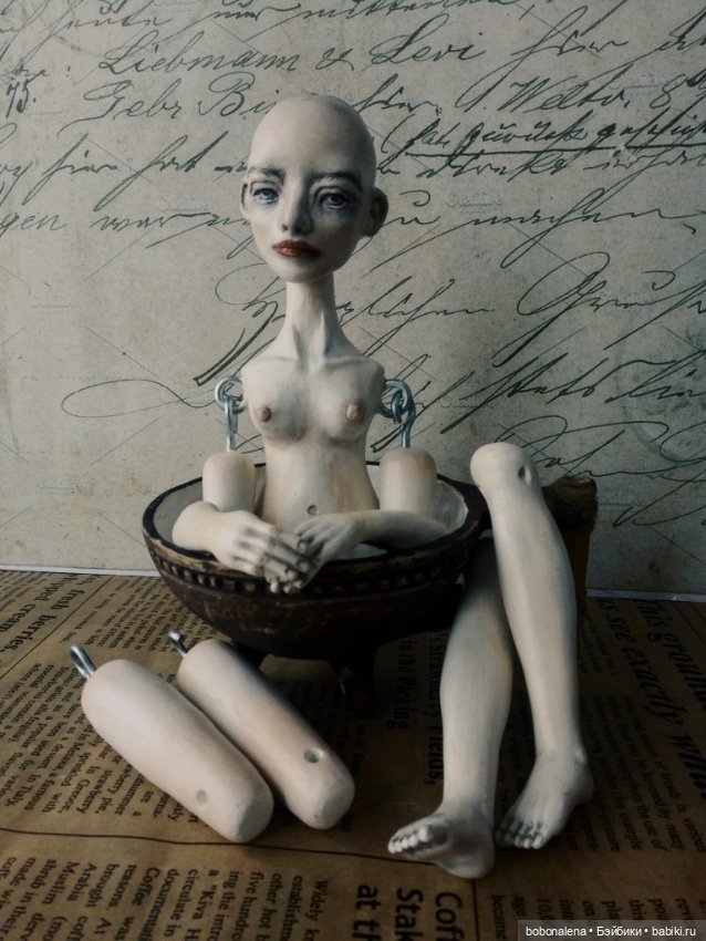 Смотрит и молчит — Авторские шарнирные куклы своими руками: лепка (фото 4)