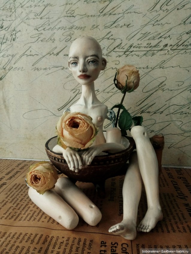 Смотрит и молчит — Авторские шарнирные куклы своими руками: лепка (фото 7)