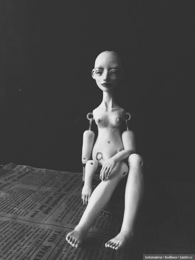 Смотрит и молчит — Авторские шарнирные куклы своими руками: лепка (фото 3)