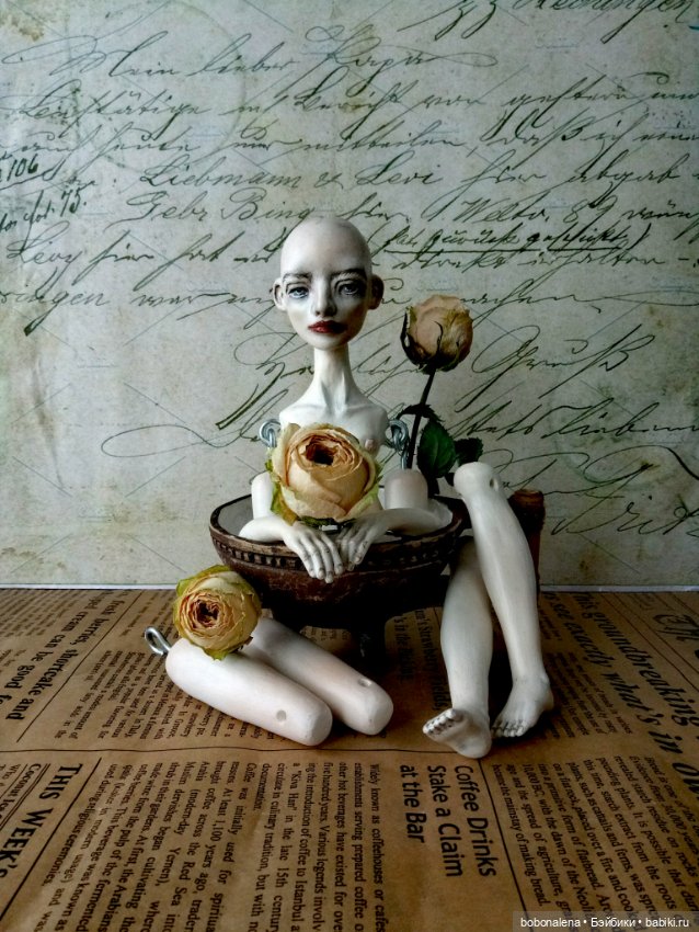Смотрит и молчит — Авторские шарнирные куклы своими руками: лепка