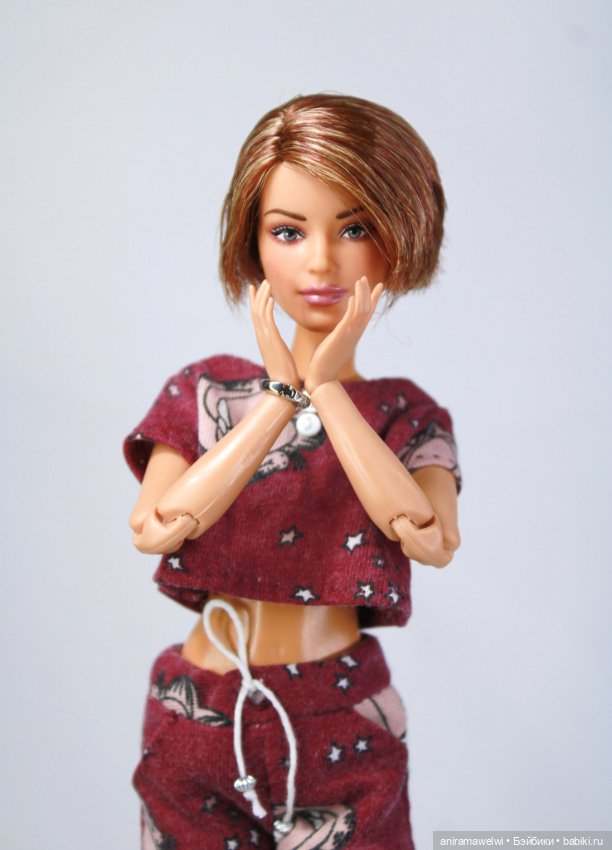 Пижамка с Гарфилдом — Одежда и обувь для кукол своими руками: фото