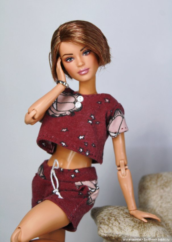 Пижамка с Гарфилдом — Одежда и обувь для кукол своими руками: фото (фото 4)