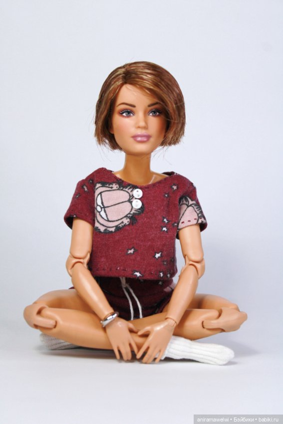 Пижамка с Гарфилдом — Одежда и обувь для кукол своими руками: фото (фото 8)