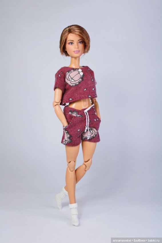 Пижамка с Гарфилдом — Одежда и обувь для кукол своими руками: фото (фото 7)