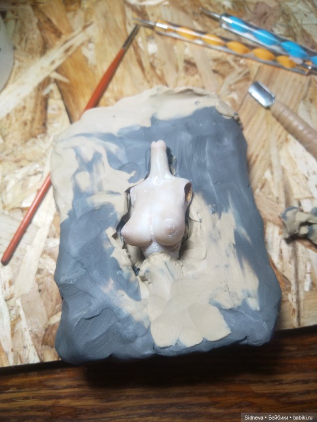 В процессе — Авторские шарнирные куклы своими руками: лепка